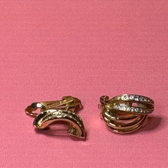 Dior Gold and Silver Crystal Earrings Broken need to be fixed - Picture 6 of 11